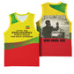 Ethiopia Haile Selassie I Basketball Jersey with Addis Ababa 1963 Speech Quote Pan-African Flag Colors and Kente Pattern