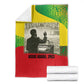 Ethiopia Haile Selassie I Blanket with Addis Ababa 1963 Speech Quote Pan-African Flag Colors and Kente Pattern - African Pride