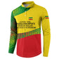 Ethiopia Haile Selassie I Button Sweatshirt with Addis Ababa 1963 Speech Quote Pan-African Flag Colors and Kente Pattern