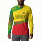 Ethiopia Haile Selassie I Button Sweatshirt with Addis Ababa 1963 Speech Quote Pan-African Flag Colors and Kente Pattern