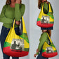 Ethiopia Haile Selassie I Grocery Bag with Addis Ababa 1963 Speech Quote Pan-African Flag Colors and Kente Pattern - African Pride