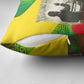 Ethiopia Haile Selassie I Pillow Cover with Addis Ababa 1963 Speech Quote Pan-African Flag Colors and Kente Pattern - African Pride