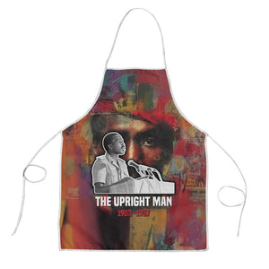 Thomas Sankara Burkina Faso Apron with Bold Portrait and The Upright Man Tribute Design - African Pride