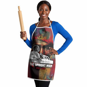 Thomas Sankara Burkina Faso Apron with Bold Portrait and The Upright Man Tribute Design - African Pride