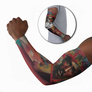 Thomas Sankara Burkina Faso Arm Sleeves with Bold Portrait and The Upright Man Tribute Design - African Pride
