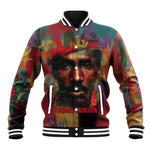 Thomas Sankara Burkina Faso Baseball Jacket with Bold Portrait and The Upright Man Tribute Design - African Pride