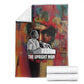 Thomas Sankara Burkina Faso Blanket with Bold Portrait and The Upright Man Tribute Design - African Pride