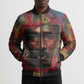 Thomas Sankara Burkina Faso Bomber Puffer Jacket with Bold Portrait and The Upright Man Tribute Design - African Pride