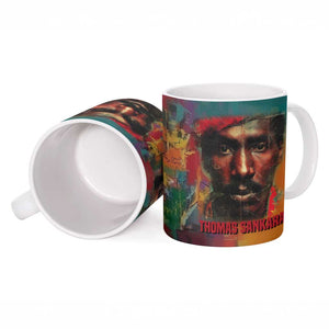 Thomas Sankara Burkina Faso Ceramic Mug with Bold Portrait and The Upright Man Tribute Design - African Pride