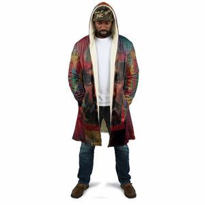 Thomas Sankara Burkina Faso Cloak with Bold Portrait and The Upright Man Tribute Design - African Pride