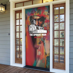 Thomas Sankara Burkina Faso Door Cover with Bold Portrait and The Upright Man Tribute Design - African Pride