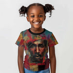 Thomas Sankara Burkina Faso Kid T shirt with Bold Portrait and The Upright Man Tribute Design - African Pride
