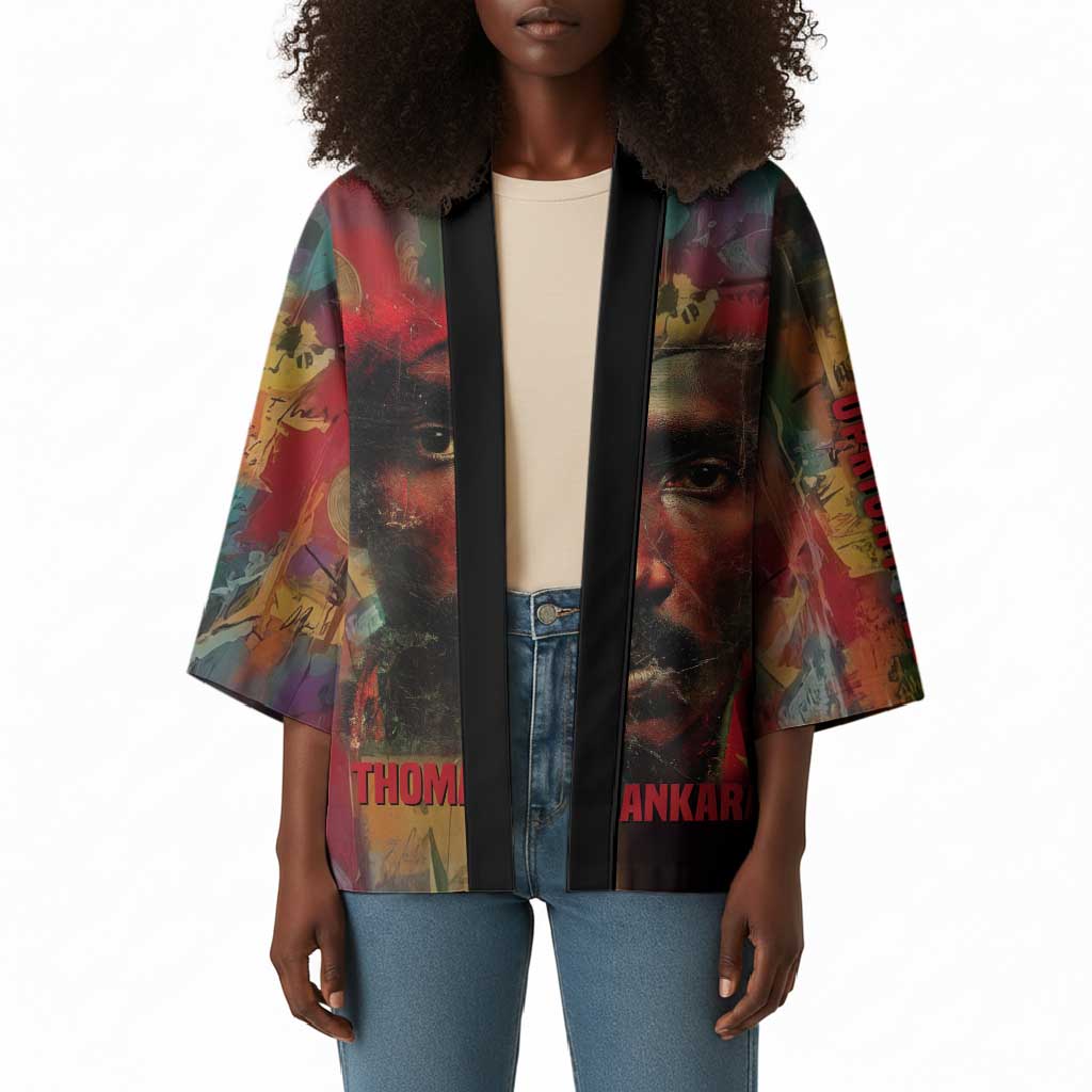 Thomas Sankara Burkina Faso Kimono with Bold Portrait and The Upright Man Tribute Design - African Pride