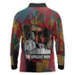 Thomas Sankara Burkina Faso Long Sleeve Polo Shirt with Bold Portrait and The Upright Man Tribute Design - African Pride