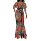 Thomas Sankara Burkina Faso Mermaid Dress with Bold Portrait and The Upright Man Tribute Design - African Pride
