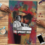 Thomas Sankara Burkina Faso Puzzle with Bold Portrait and The Upright Man Tribute Design - African Pride