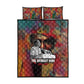Thomas Sankara Burkina Faso Quilt Bed Set with Bold Portrait and The Upright Man Tribute Design - African Pride