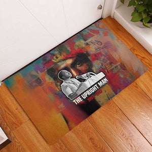 Thomas Sankara Burkina Faso Rubber Doormat with Bold Portrait and The Upright Man Tribute Design - African Pride