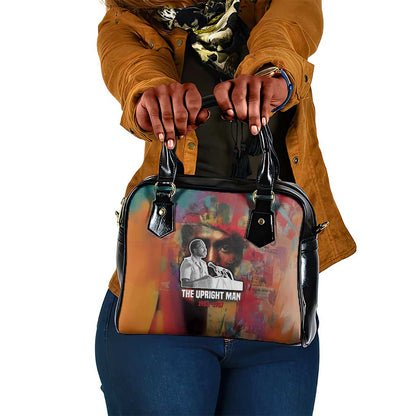 Thomas Sankara Burkina Faso Shoulder Handbag with Bold Portrait and The Upright Man Tribute Design - African Pride