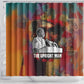 Thomas Sankara Burkina Faso Shower Curtain with Bold Portrait and The Upright Man Tribute Design - African Pride
