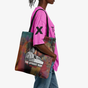 Thomas Sankara Burkina Faso Tote Bag with Bold Portrait and The Upright Man Tribute Design - African Pride