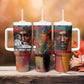 Thomas Sankara Burkina Faso Tumbler With Handle with Bold Portrait and The Upright Man Tribute Design - African Pride