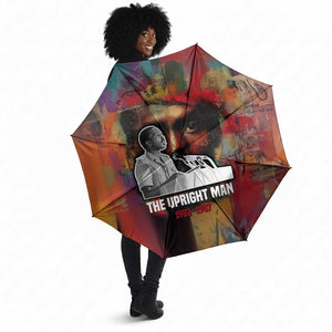 Thomas Sankara Burkina Faso Umbrella with Bold Portrait and The Upright Man Tribute Design - African Pride