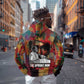 Thomas Sankara Burkina Faso Zip Hoodie with Bold Portrait and The Upright Man Tribute Design - African Pride