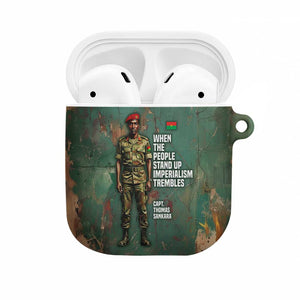 Burkina Faso Thomas Sankara AirPods Case with Military Stance and Anti-Imperialist Quote Tribute Design - African Pride