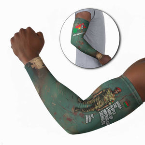 Burkina Faso Thomas Sankara Arm Sleeves with Military Stance and Anti-Imperialist Quote Tribute Design - African Pride