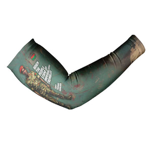 Burkina Faso Thomas Sankara Arm Sleeves with Military Stance and Anti-Imperialist Quote Tribute Design - African Pride