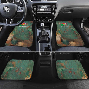 Burkina Faso Thomas Sankara Car Mats with Military Stance and Anti-Imperialist Quote Tribute Design - African Pride