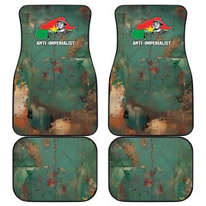 Burkina Faso Thomas Sankara Car Mats with Military Stance and Anti-Imperialist Quote Tribute Design - African Pride