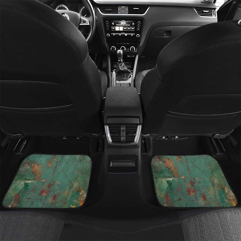 Burkina Faso Thomas Sankara Car Mats with Military Stance and Anti-Imperialist Quote Tribute Design - African Pride