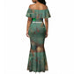 Burkina Faso Thomas Sankara Mermaid Dress with Military Stance and Anti-Imperialist Quote Tribute Design - African Pride