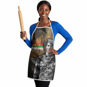Thomas Sankara Apron Burkina Faso Africa Self-Reliance Message and Military Portrait - African Pride