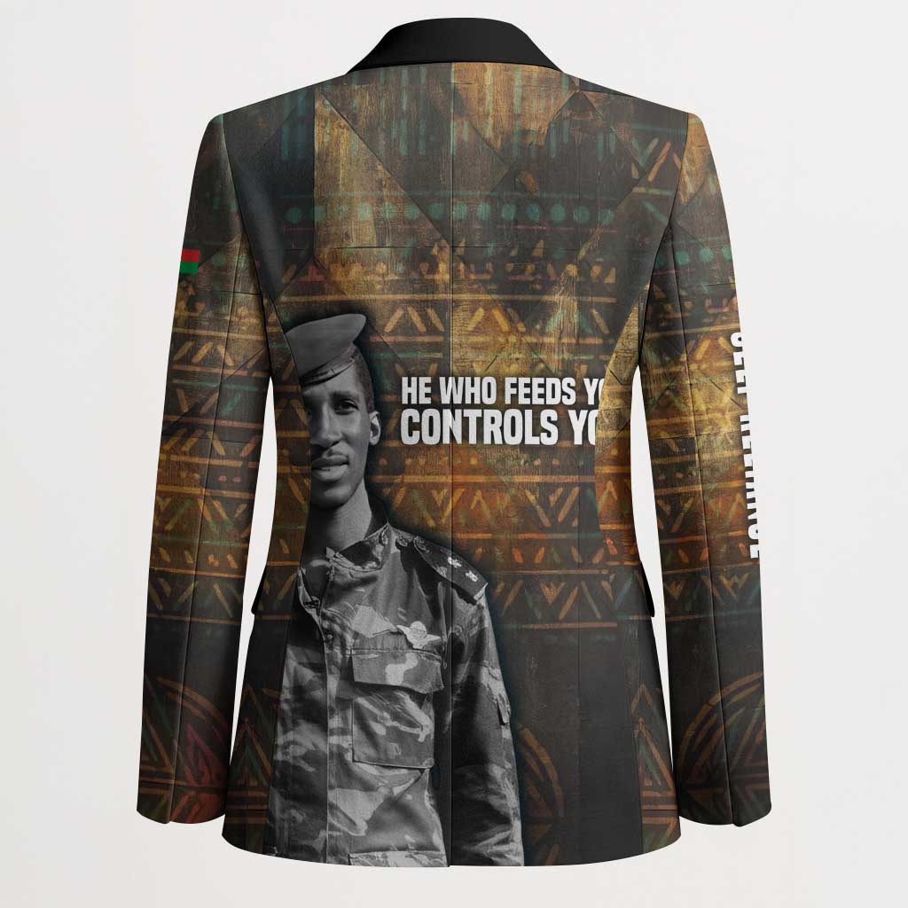 Thomas Sankara Blazer Burkina Faso Africa Self-Reliance Message and Military Portrait - African Pride