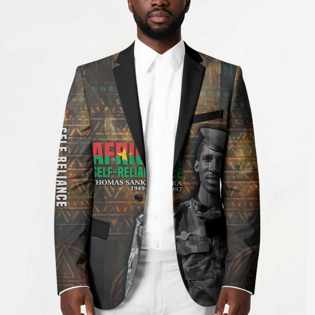 Thomas Sankara Blazer Burkina Faso Africa Self-Reliance Message and Military Portrait - African Pride