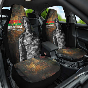 Thomas Sankara Car Seat Cover Burkina Faso Africa Self-Reliance Message and Military Portrait - African Pride