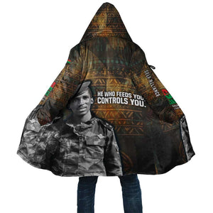 Thomas Sankara Cloak Burkina Faso Africa Self-Reliance Message and Military Portrait - African Pride
