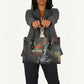 Thomas Sankara Leather Bag Burkina Faso Africa Self-Reliance Message and Military Portrait - African Pride