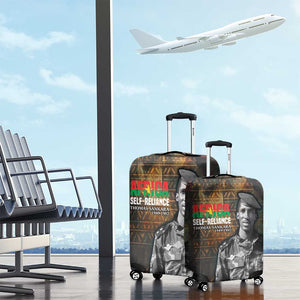 Thomas Sankara Luggage Cover Burkina Faso Africa Self-Reliance Message and Military Portrait - African Pride