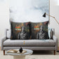 Thomas Sankara Pillow Cover Burkina Faso Africa Self-Reliance Message and Military Portrait - African Pride