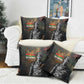 Thomas Sankara Pillow Cover Burkina Faso Africa Self-Reliance Message and Military Portrait - African Pride