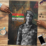 Thomas Sankara Puzzle Burkina Faso Africa Self-Reliance Message and Military Portrait - African Pride