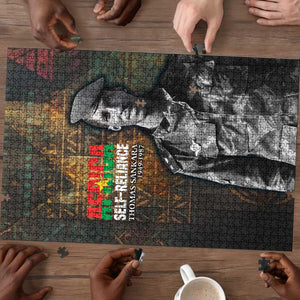 Thomas Sankara Puzzle Burkina Faso Africa Self-Reliance Message and Military Portrait - African Pride
