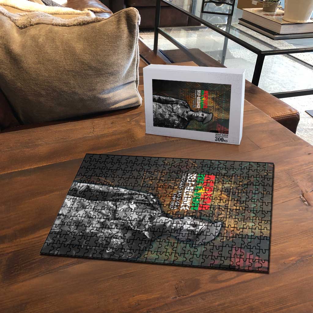 Thomas Sankara Puzzle Burkina Faso Africa Self-Reliance Message and Military Portrait - African Pride