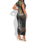 Thomas Sankara Short Sleeve Bodycon Dress Burkina Faso Africa Self-Reliance Message and Military Portrait - African Pride