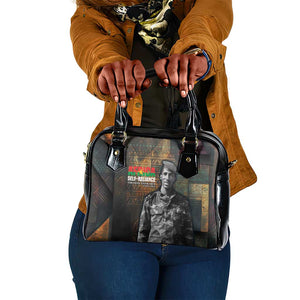 Thomas Sankara Shoulder Handbag Burkina Faso Africa Self-Reliance Message and Military Portrait - African Pride