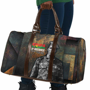 Thomas Sankara Travel Bag Burkina Faso Africa Self-Reliance Message and Military Portrait - African Pride